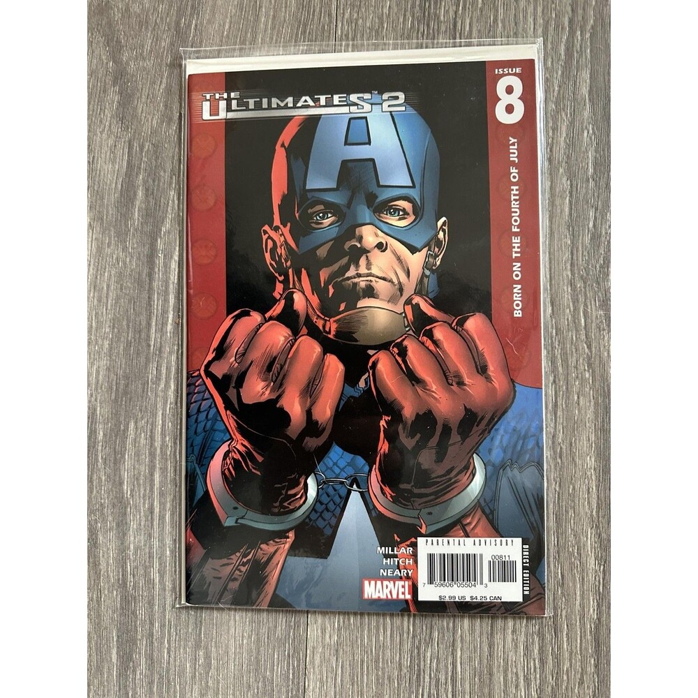Marvel The Ultimates 2 #8 Single Issue Comic Captain Americat Color Modern Age